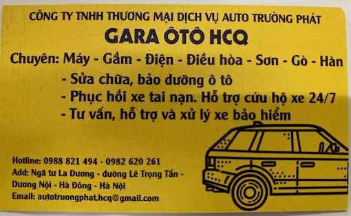 Gara Cứu Hộ Ô Tô HCQ