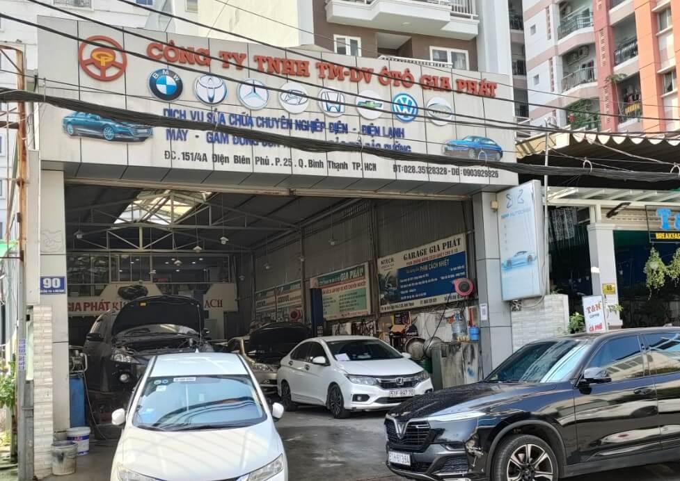 Garage ô tô Gia Phát tại quận Bình Thạnh