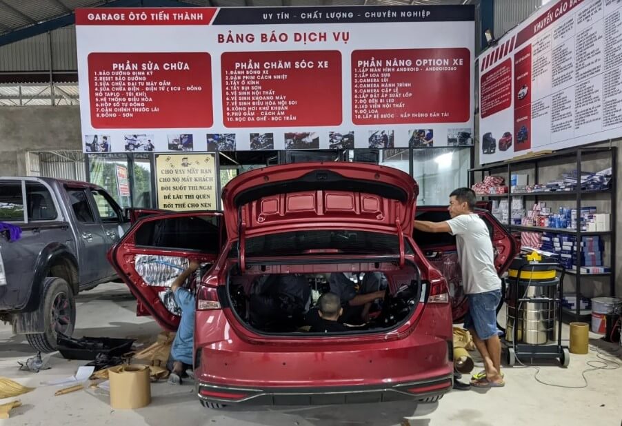 Gara ô tô Tiến Thành cung cấp các chế độ bảo hành rõ ràng, chuyên nghiệp