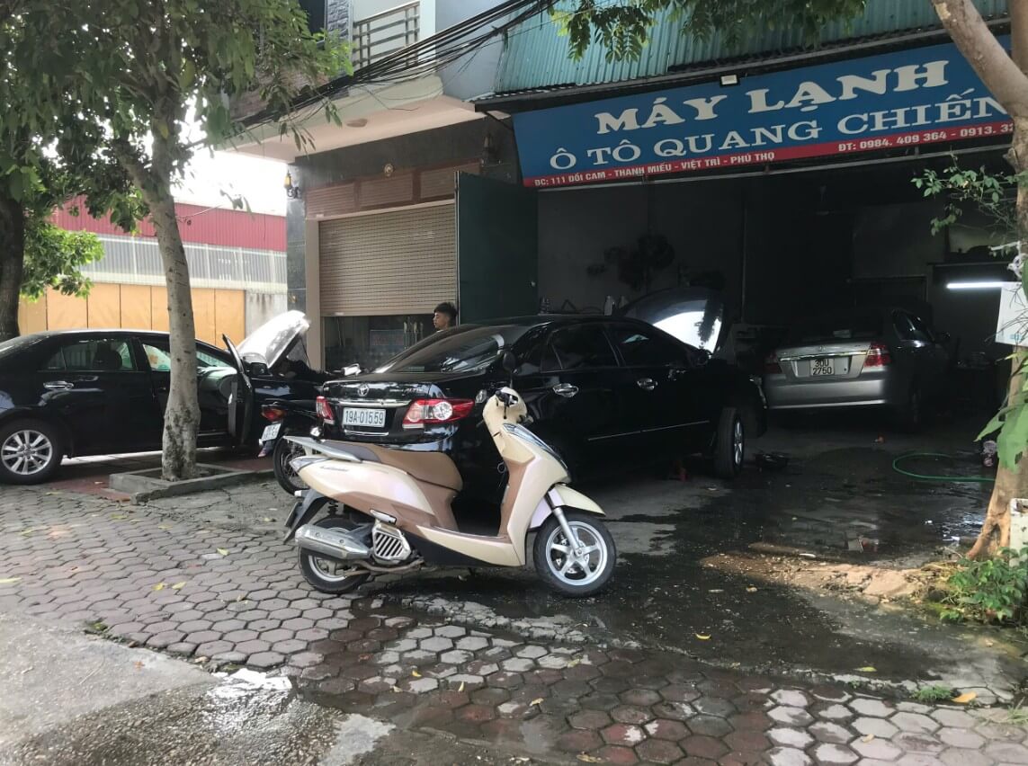 Máy lạnh ô tô Quang Chiến